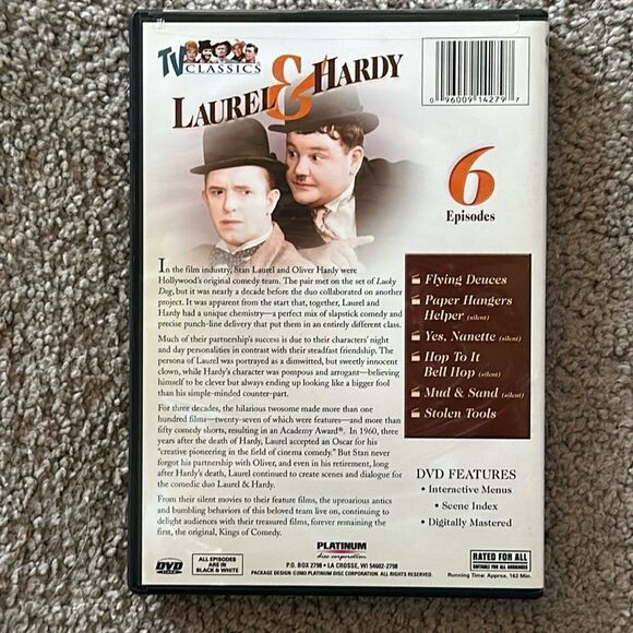 “Laurel & Hardy” TV Classics DVDs Set of Two! - Picture 9 of 12